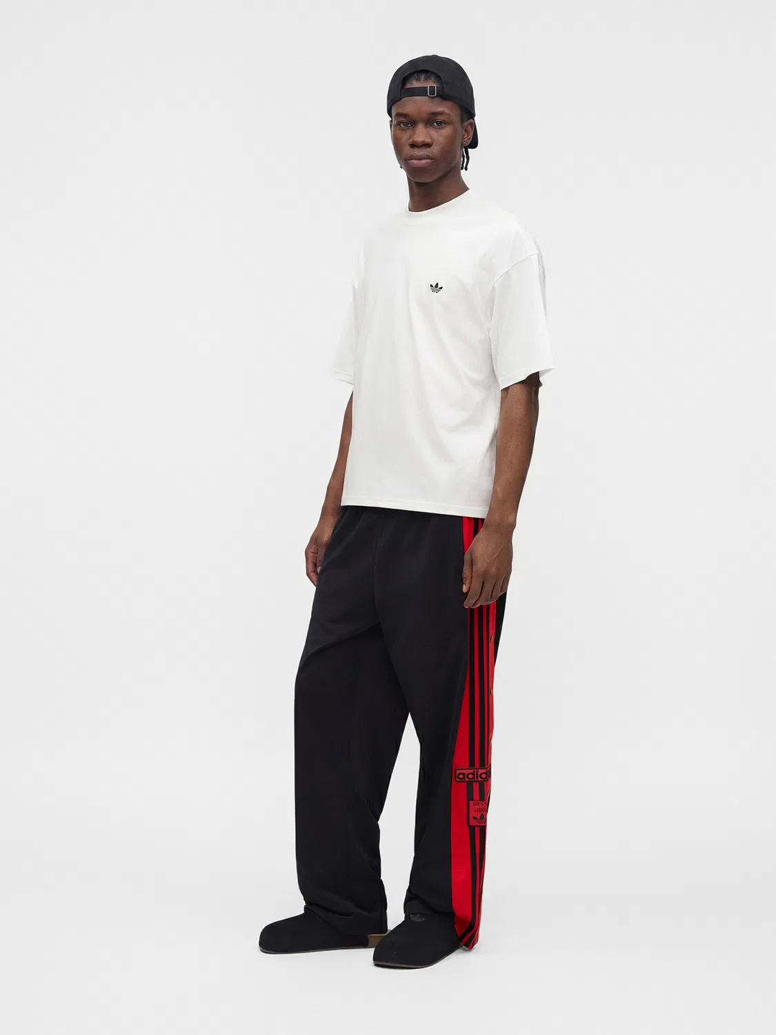 Брюки Adidas Originals свободного кроя Adibreak черного цвета — фото 4