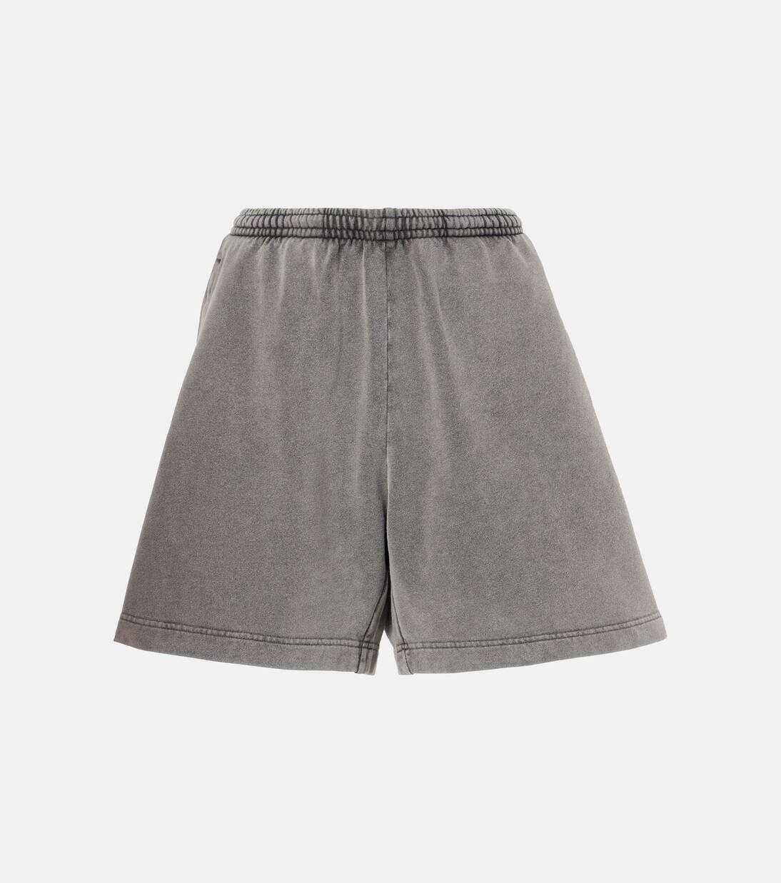 

Шорты из хлопка средней посадки Acne Studios, черный