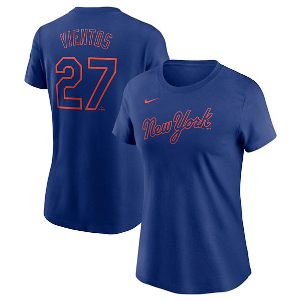 

Футболка женская Mark Vientos Royal New York Mets Fuse Name & Number Nike