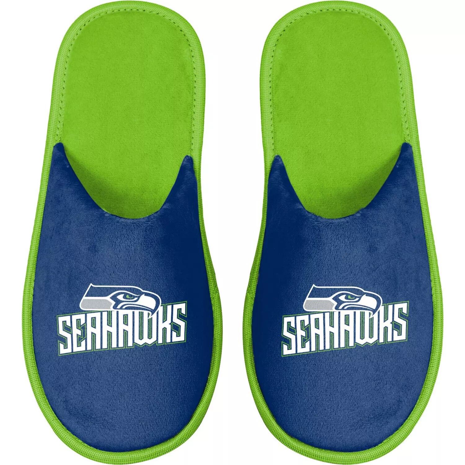 

Мужские шлепанцы FOCO Seattle Seahawks Scuff