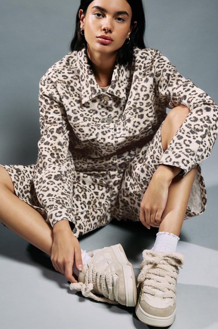 Кроссовки для скейтбординга на шнуровке Pull And Bear, экрю