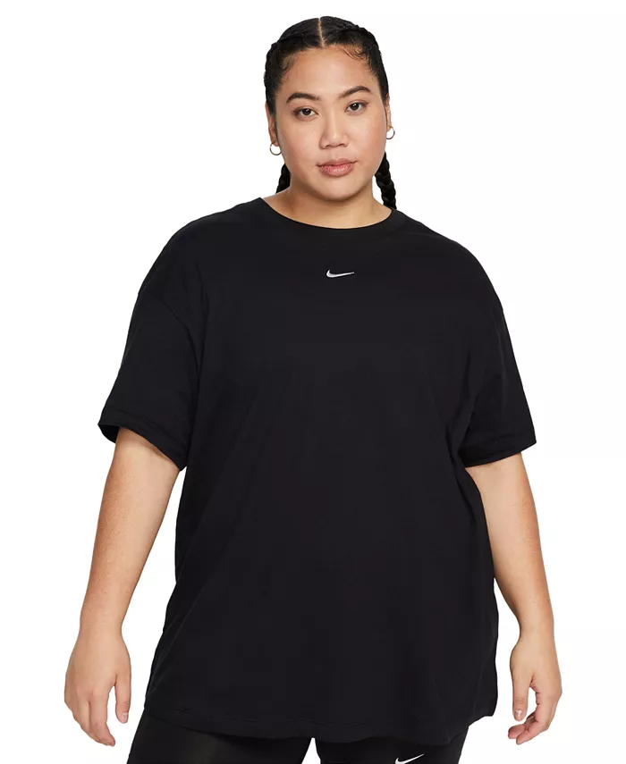 Женская спортивная футболка, XS-4X Nike, черный — фото 2