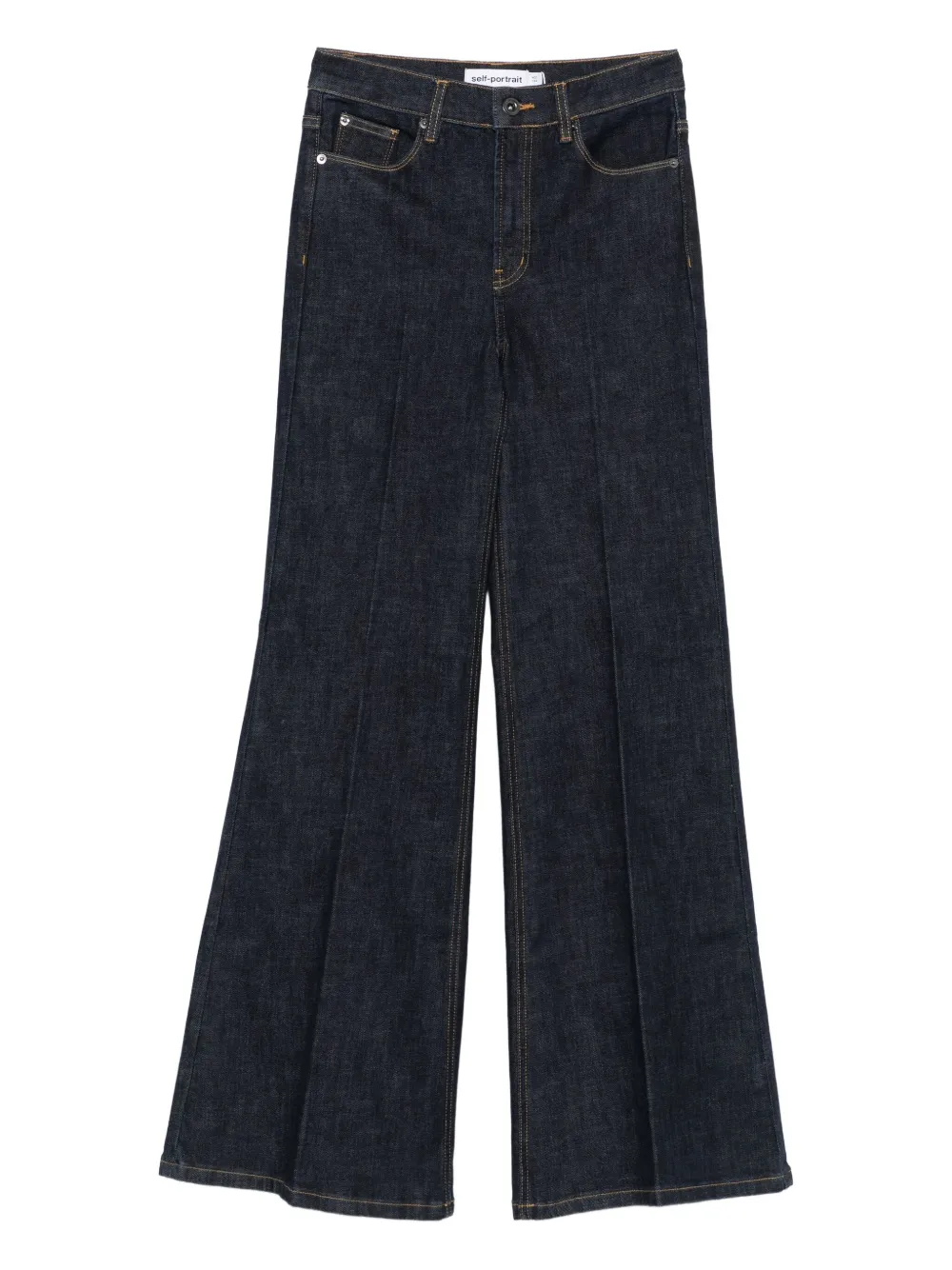 

Расклешенные джинсы Self-Portrait, синий