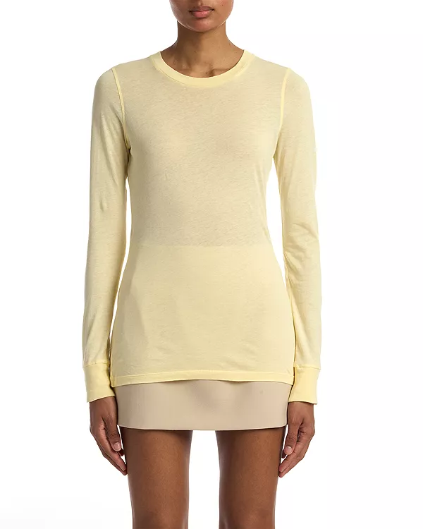 

Облегающая футболка с длинным рукавом Wardrobe.Nyc, желтый