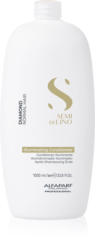 

Полудилиновый осветляющий кондиционер для волос с бриллиантами, придающий волосам блеск и облегчающий расчесывание Alfaparf Milano, 1000 мл