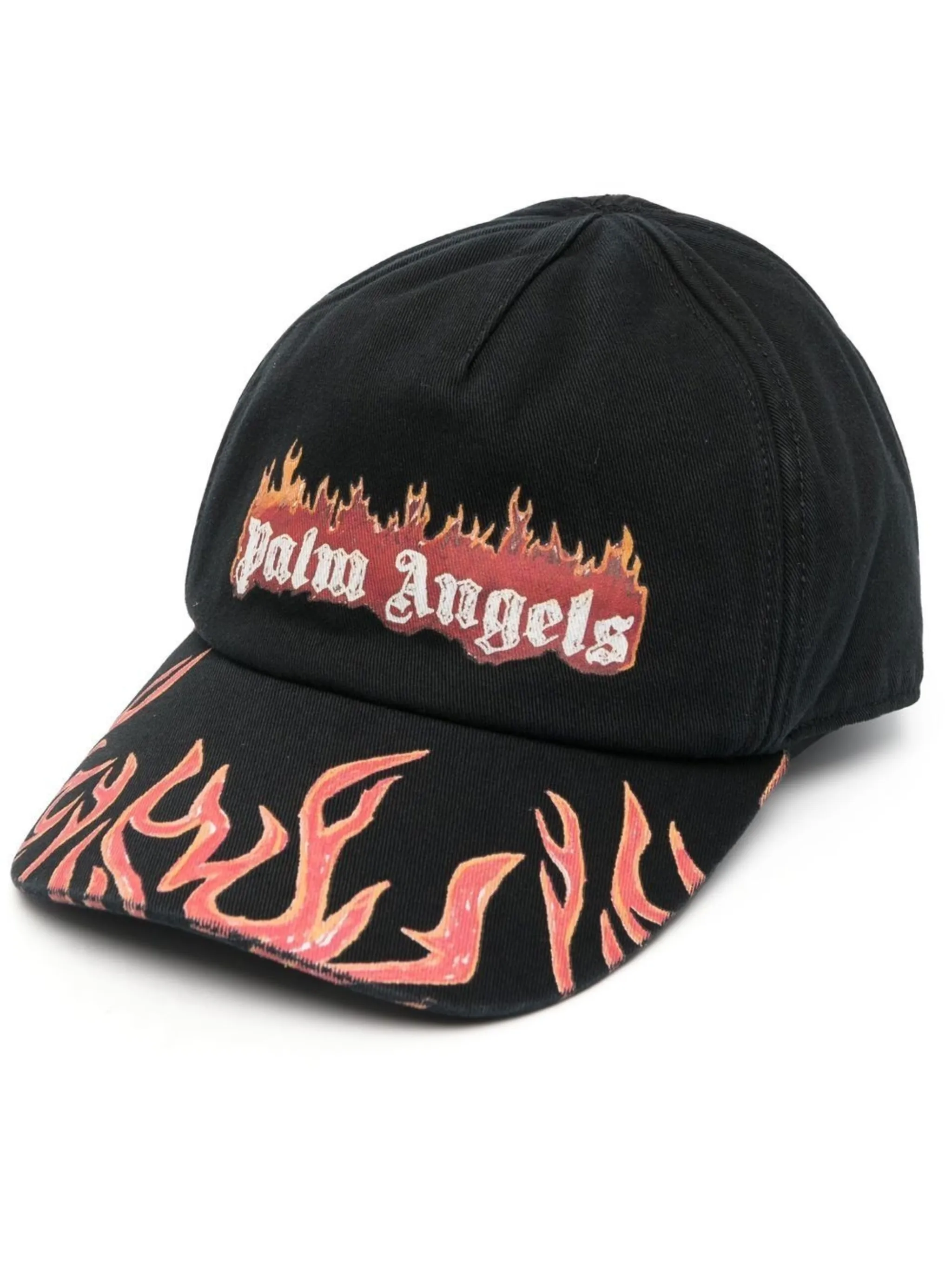 

Бейсболка Flames с логотипом Palm Angels, черный
