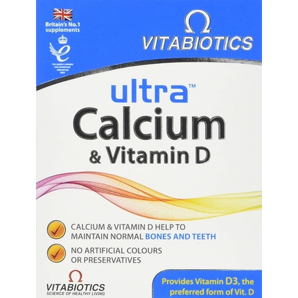 

Ультра Кальций с Витамином D Таблетки Упаковка 30 Vitabiotics