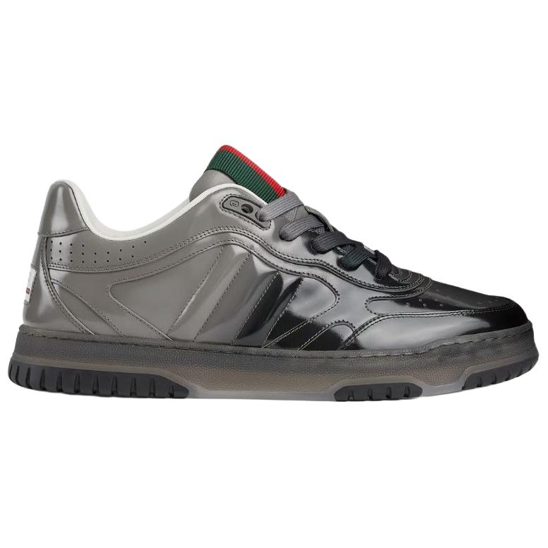 Re Web низкие кроссовки для скейтбординга мужские gray GUCCI, серый — фото 3
