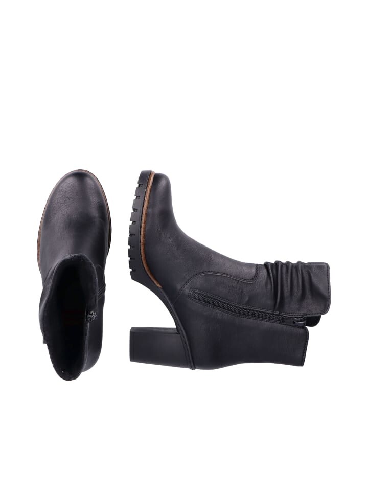 Сапоги женские Rieker Stiefelette короткие на каблуке, черный — фото 4