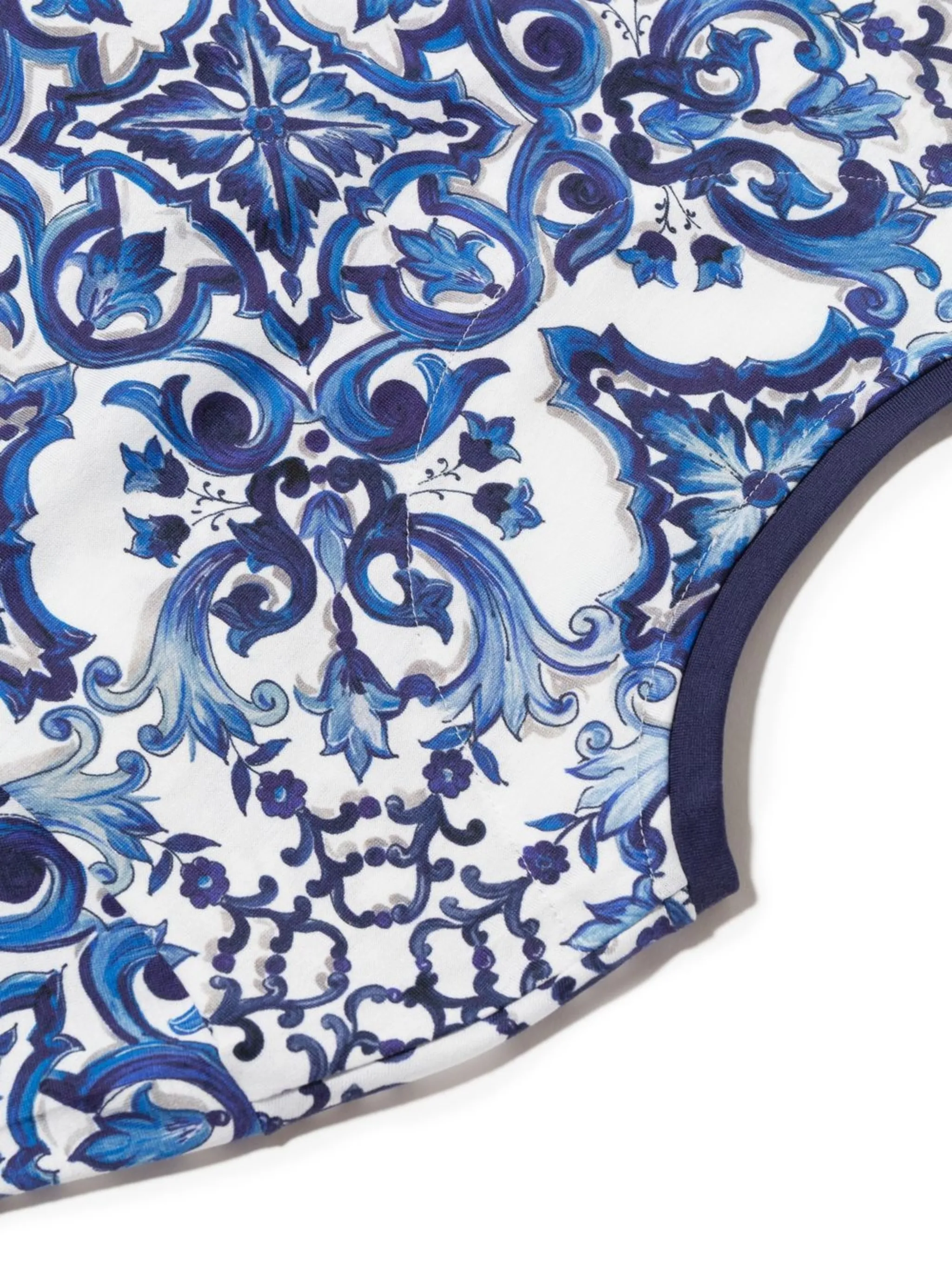 Футболка с принтом Majolica Dolce & Gabbana Kids, белый — фото 3