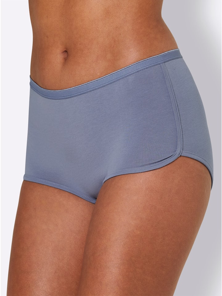 

WITT WEIDEN Трусы Hipster in 2x taubenblau-bedruckt + 1x taubenblau