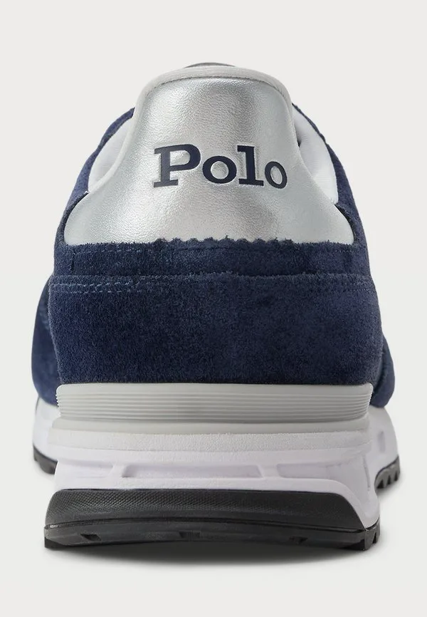 Кроссовки varick из замши и оксфордской кожи Polo Ralph Lauren, Navy/White/Silver — фото 3