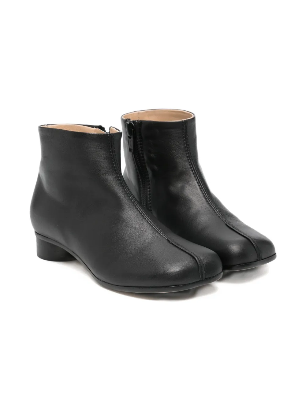 

Кожаные ботильоны MM6 Maison Margiela Kids, черный