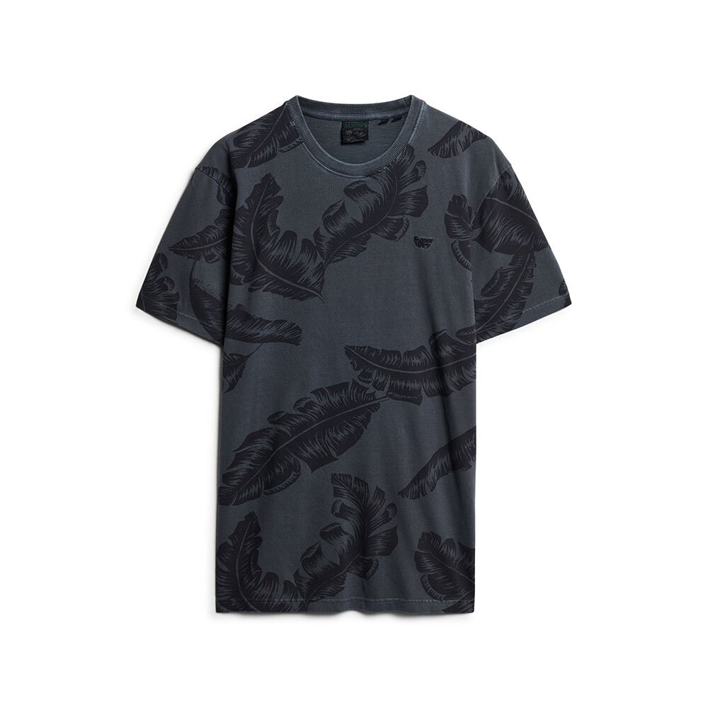 Футболка с коротким рукавом Superdry Vintage Overdye Printed, синий — фото 3