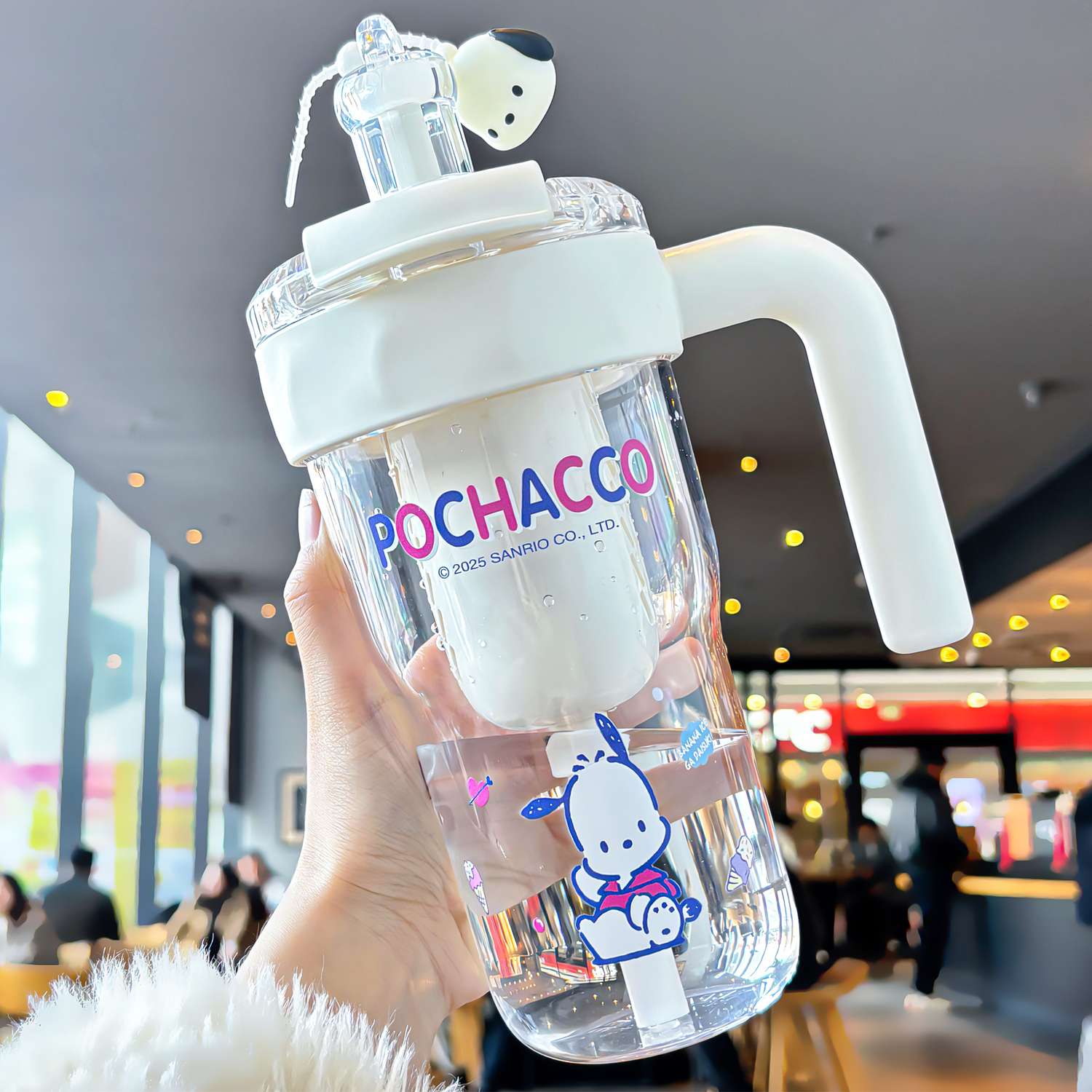 Пластиковые стаканы для воды 850ml Sanrio, Cinnamoroll+Shopping Bag — фото 4