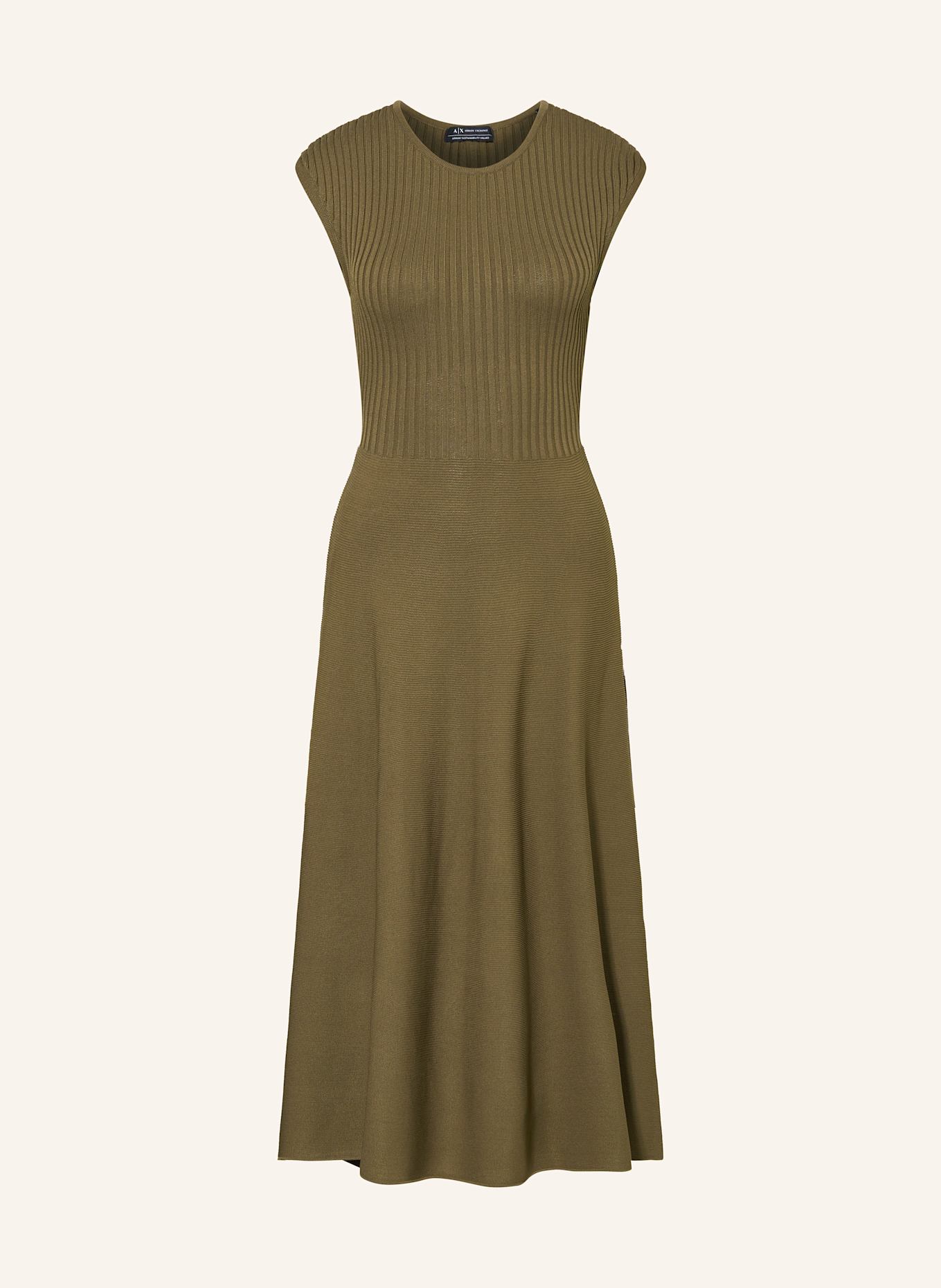 

Трикотажное платье Armani Exchange, хаки