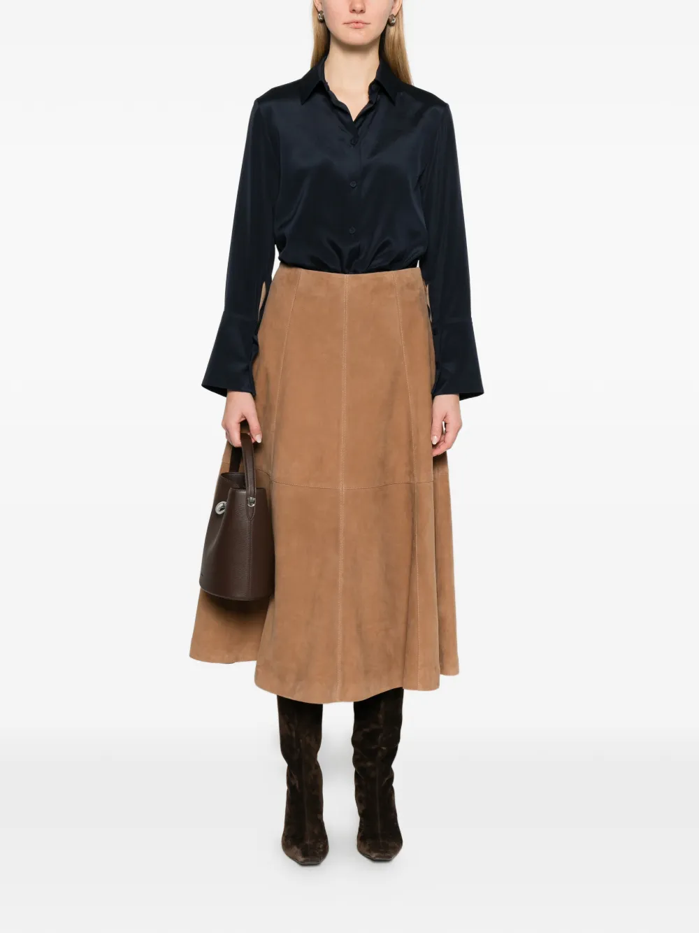 Блузка с длинными рукавами MXPvoliera Max Mara, синий — фото 2