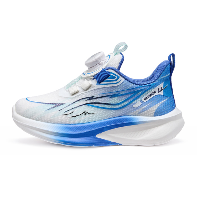 

Детские низкие кроссовки для бега с увеличенной высотой, износостойкие, легкие и амортизирующие WARRIOR, синий