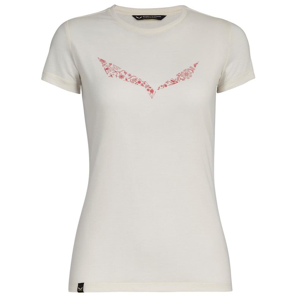 

Футболка Salewa Solidlogo Dri-Release, белый