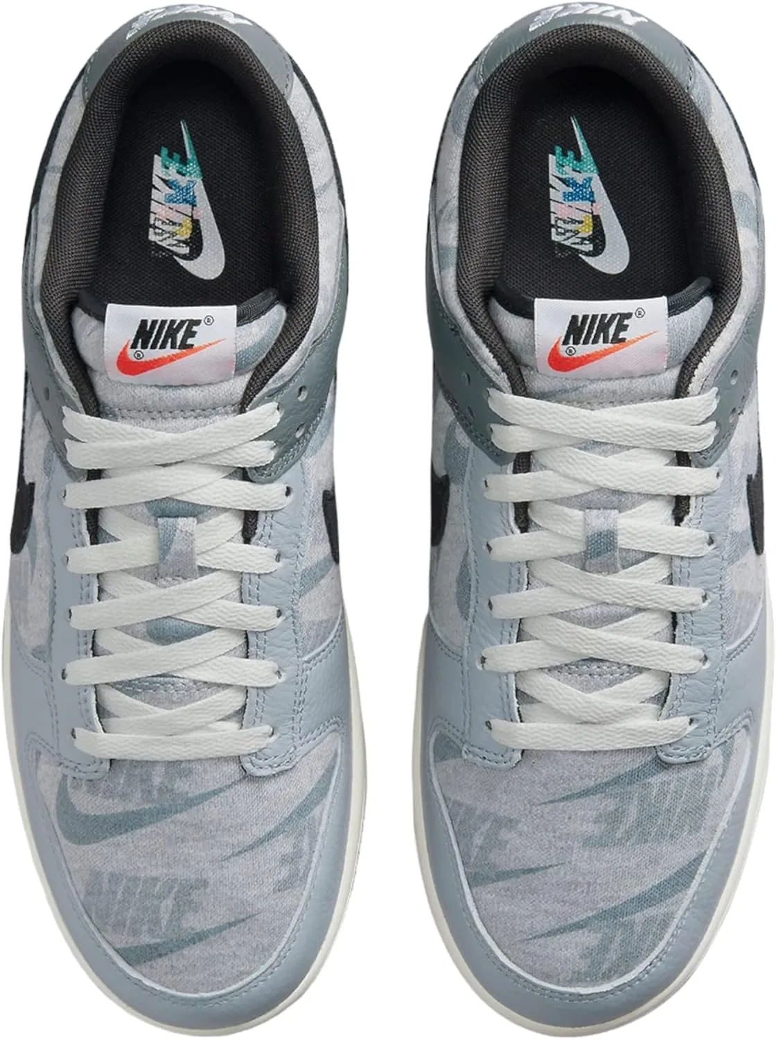 Кроссовки мужские Nike Dunk Low Retro, цвет Purple Grey Light Mist — фото 4