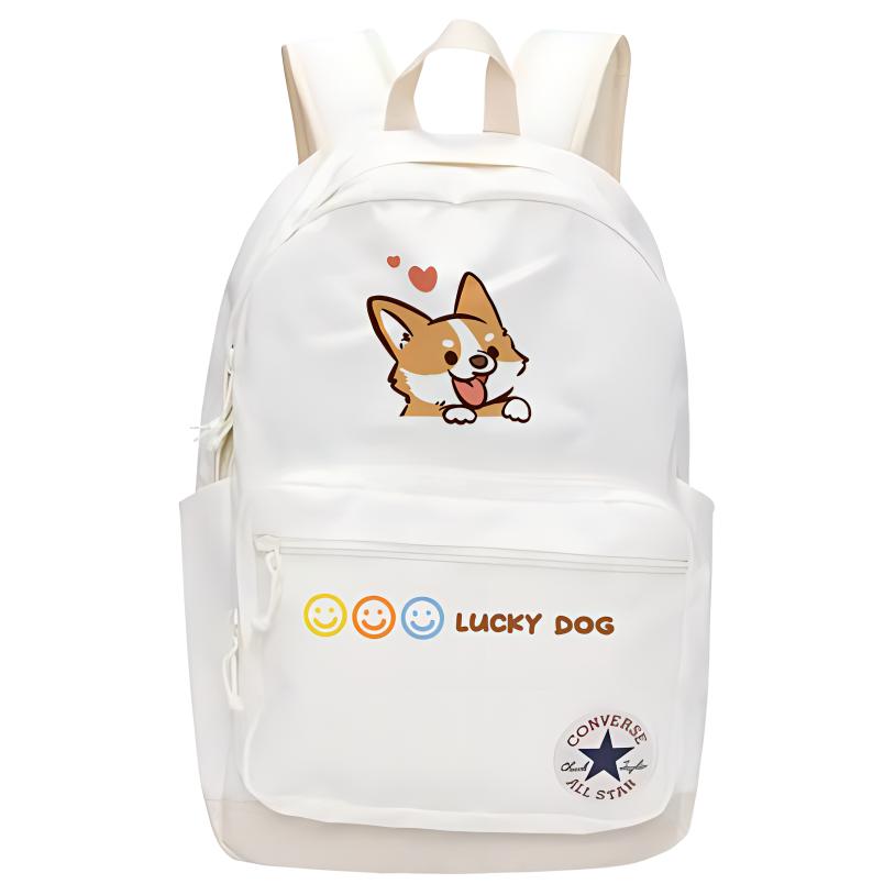 

Converse Полиэстеровый рюкзак обычный унисекс белый, Corgi