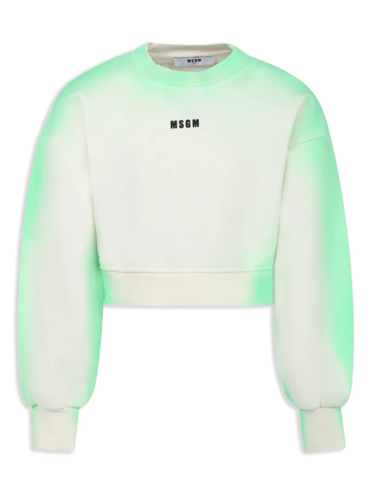 

Детская хлопковая толстовка MSGM MSGM Kids, зеленый