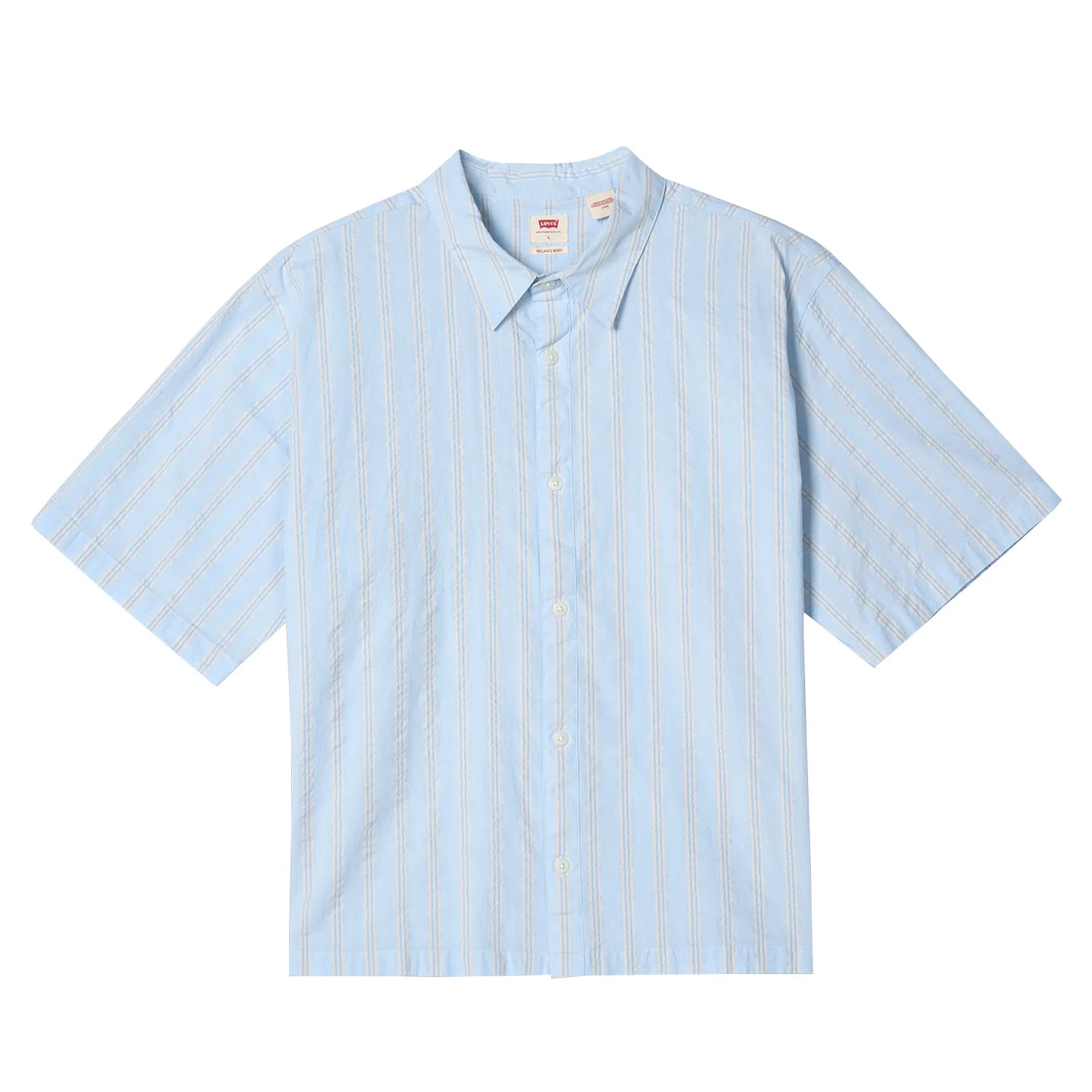 Рубашка мужская light blue, с острым воротником, умеренная Levis