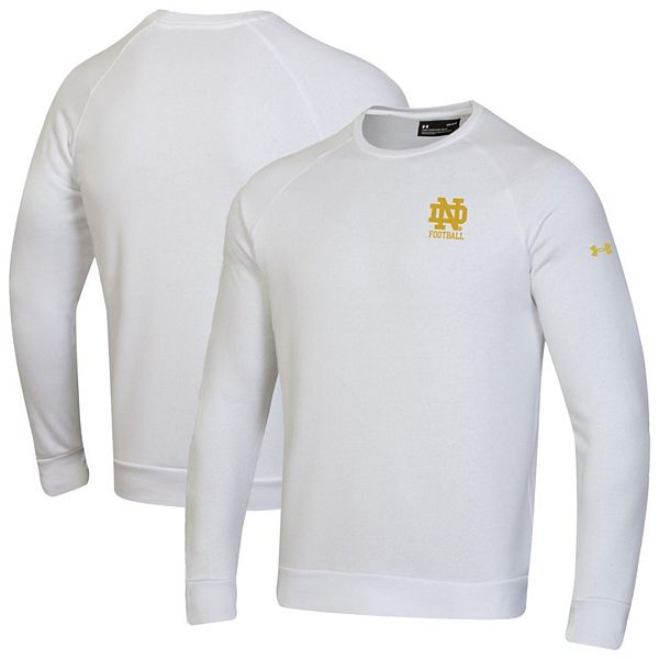 

Мужской белый свитшот notre dame fighting irish metallic rival fleece Under Armour