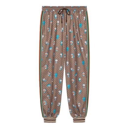 

Брюки x doraemon ss21 monogram pants 'brown' Gucci, коричневый