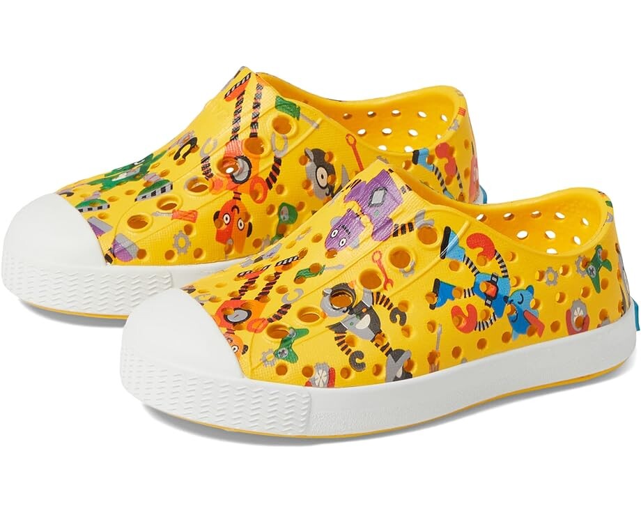 

Кроссовки Native Shoes Jefferson Sugarlite Print, цвет Crayon Yellow/Shell White/Victoria Robuddies