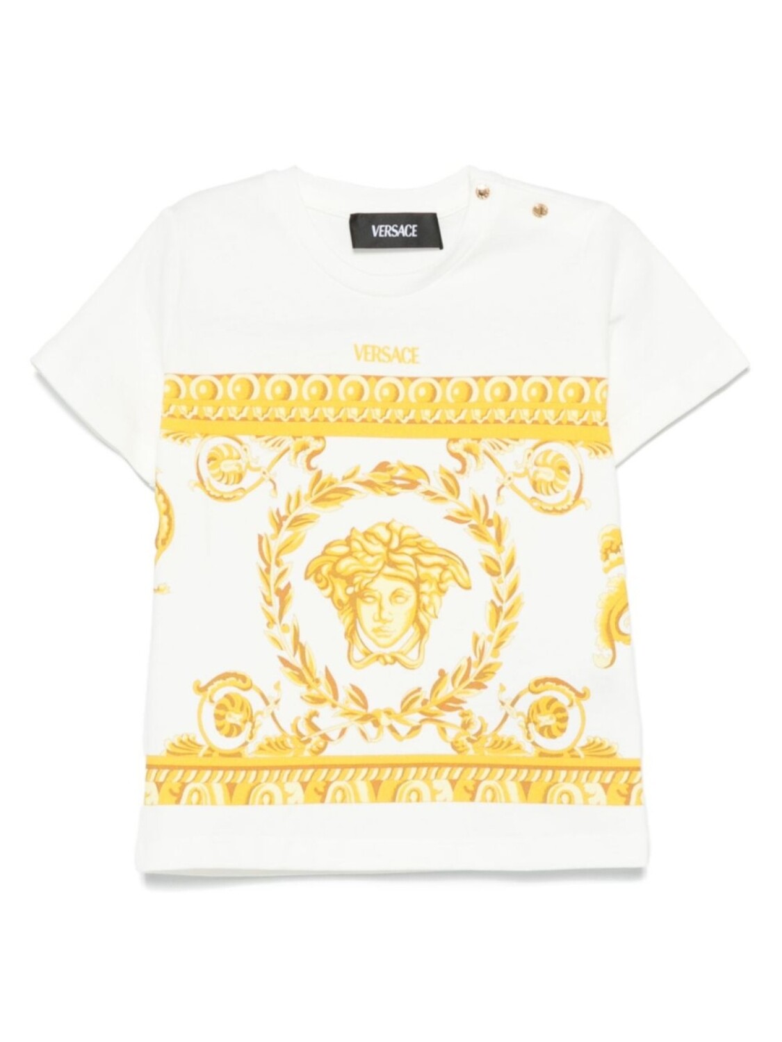 

Футболка с принтом «Медуза» от Versace Kids, белый
