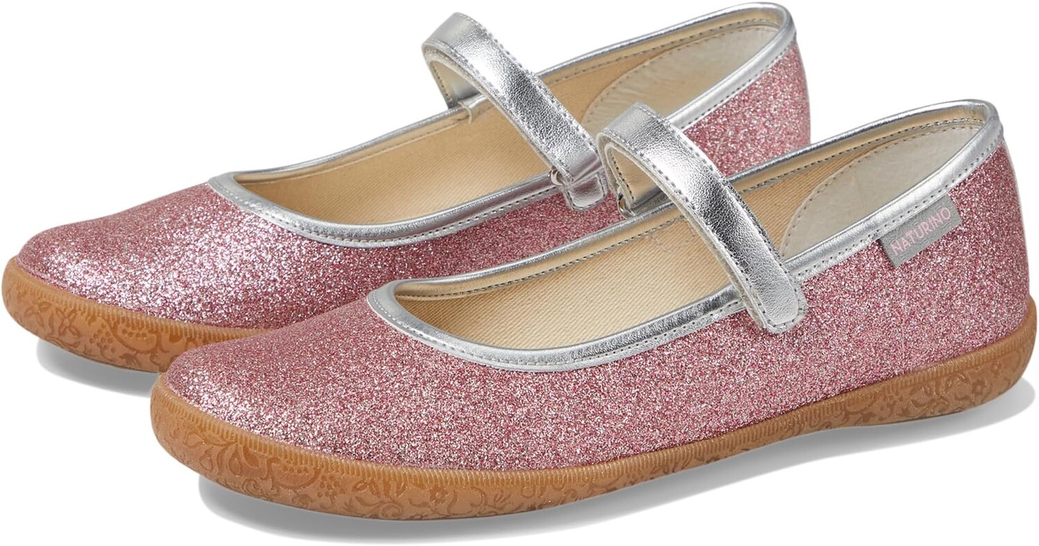 

Туфли на плоской подошве Naturino Pavia, цвет Pink-Silver