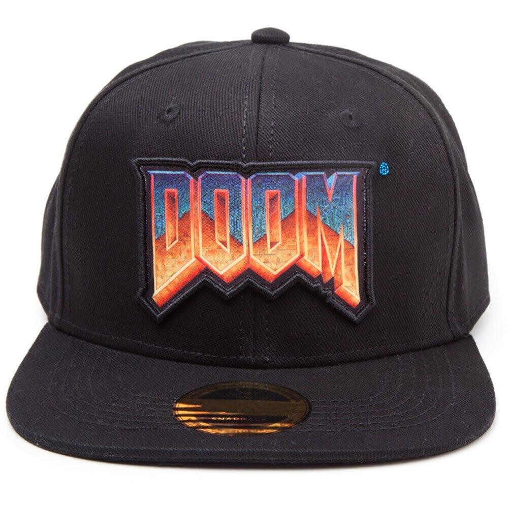 

Бейсболка Snapback с нашивкой-логотипом, черная (SB601706DOO) DOOM, мультиколор