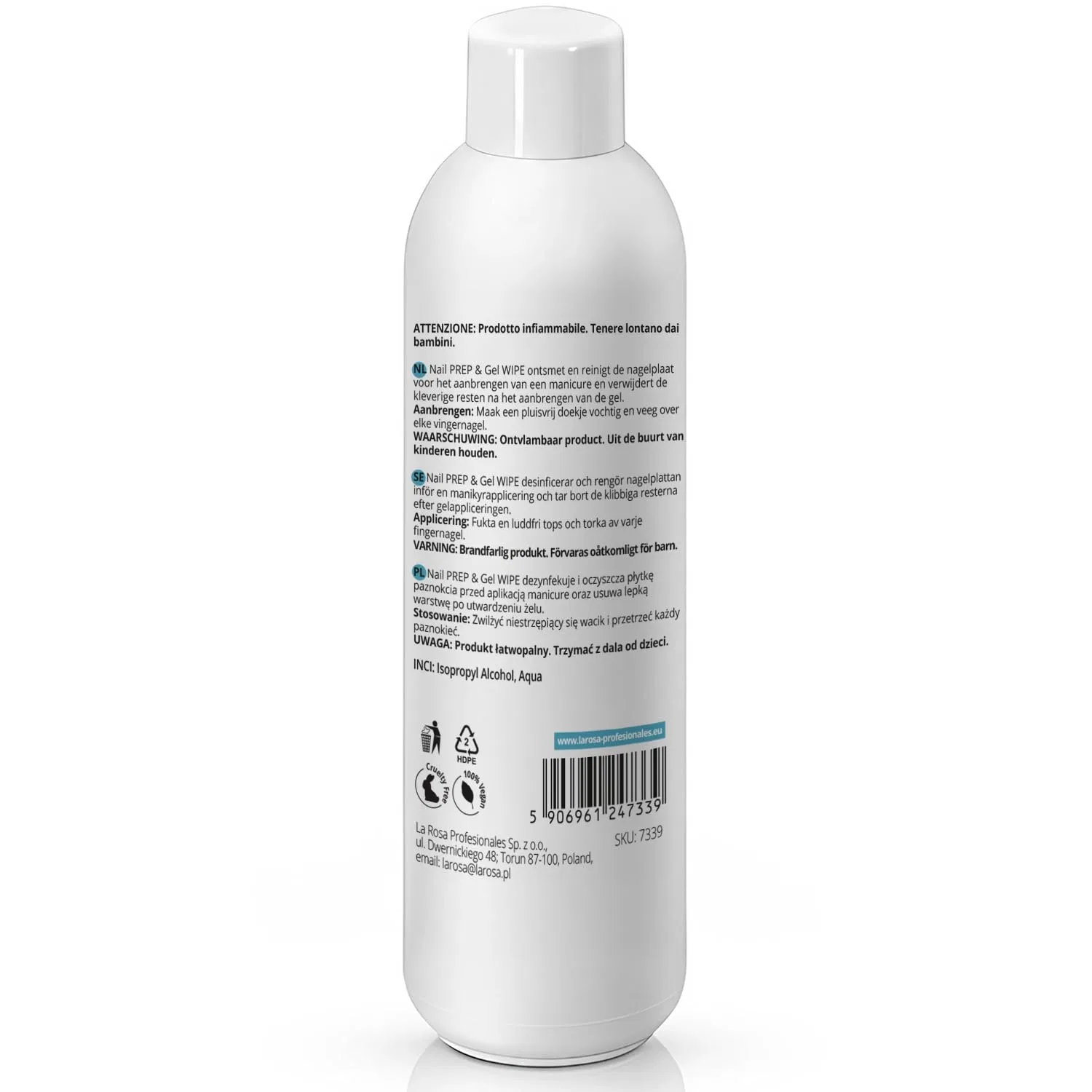 Очиститель для ногтей LaRosa Nail Cleaner 1000 мл La Rosa — фото 3