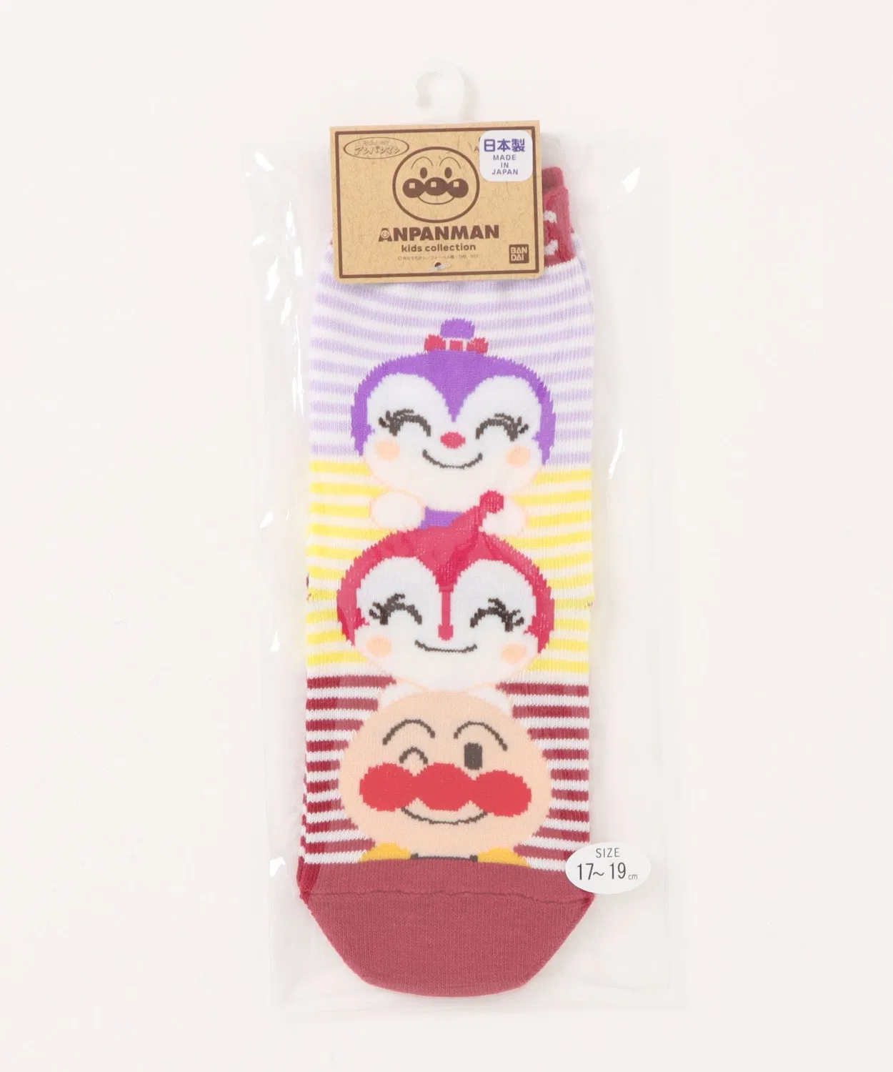 Носки Ампамман Kids Collection, мультиколор, японские, 50p-LL, розовые — фото 2