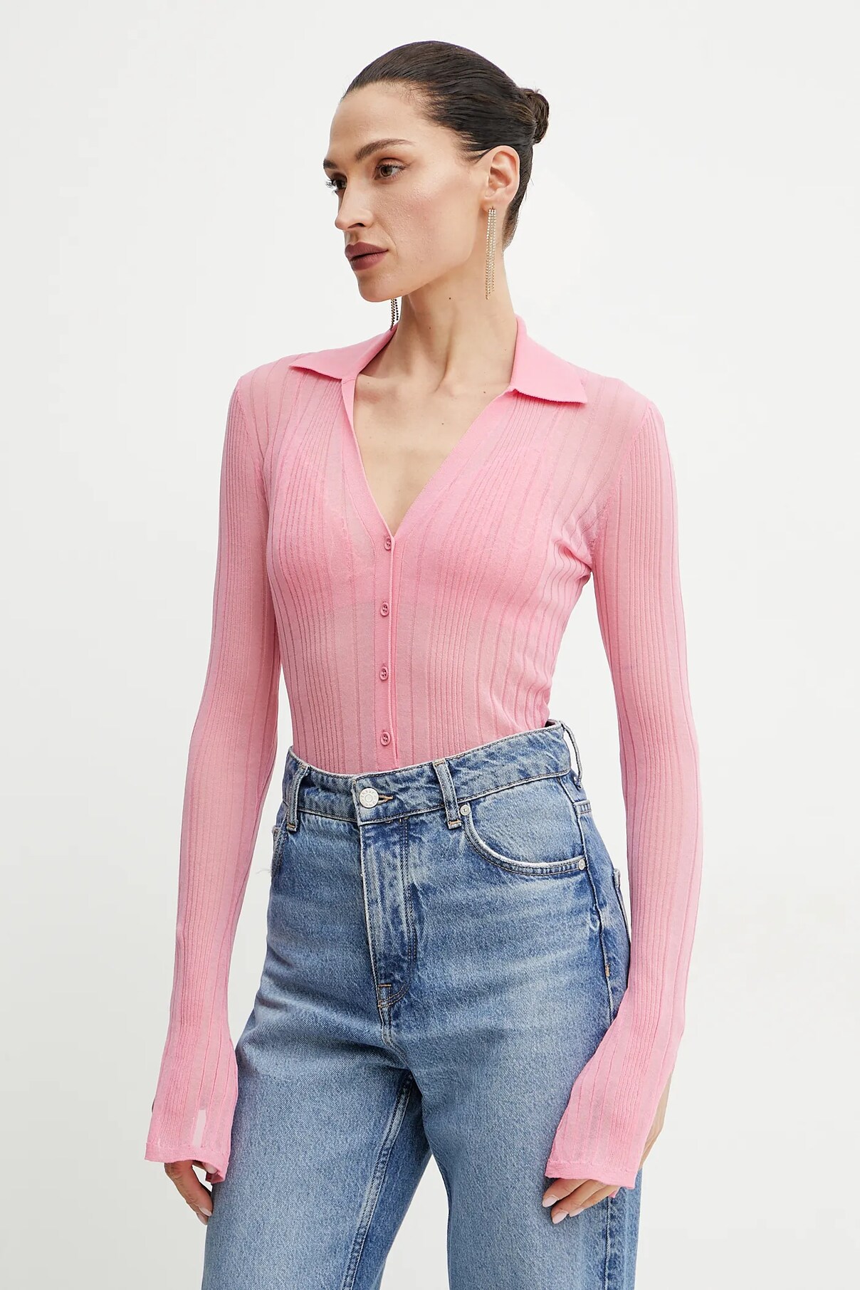 

Розовый свитер Pinko, розовый