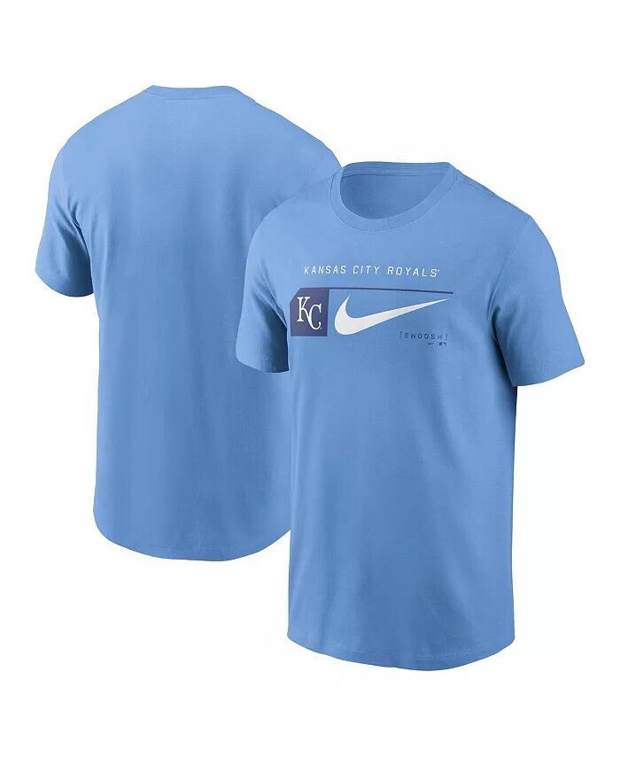 

Мужская светло-синяя футболка Kansas City Royals Team Swoosh Lockup Nike