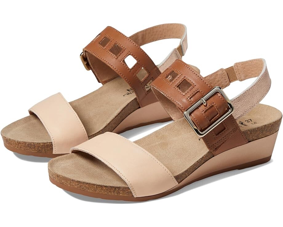 Туфли Naot Dynasty, цвет Pale Blush Leather/Caramel Leather/Soft Rose Gold Leather