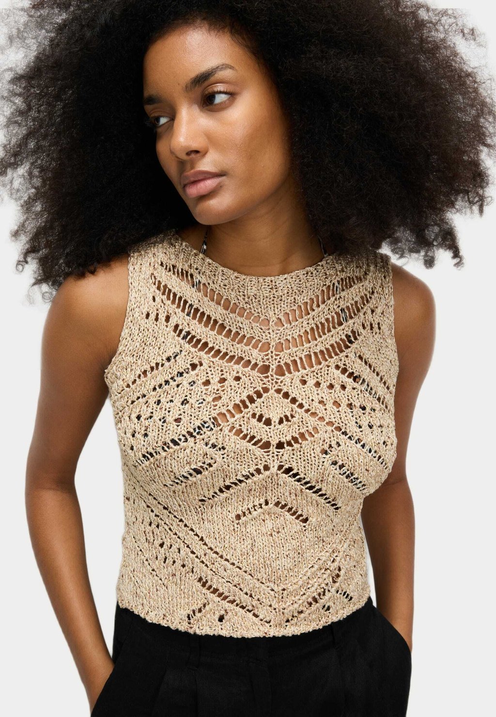 

Топ OPEN STITCH Marks & Spencer, золотистый