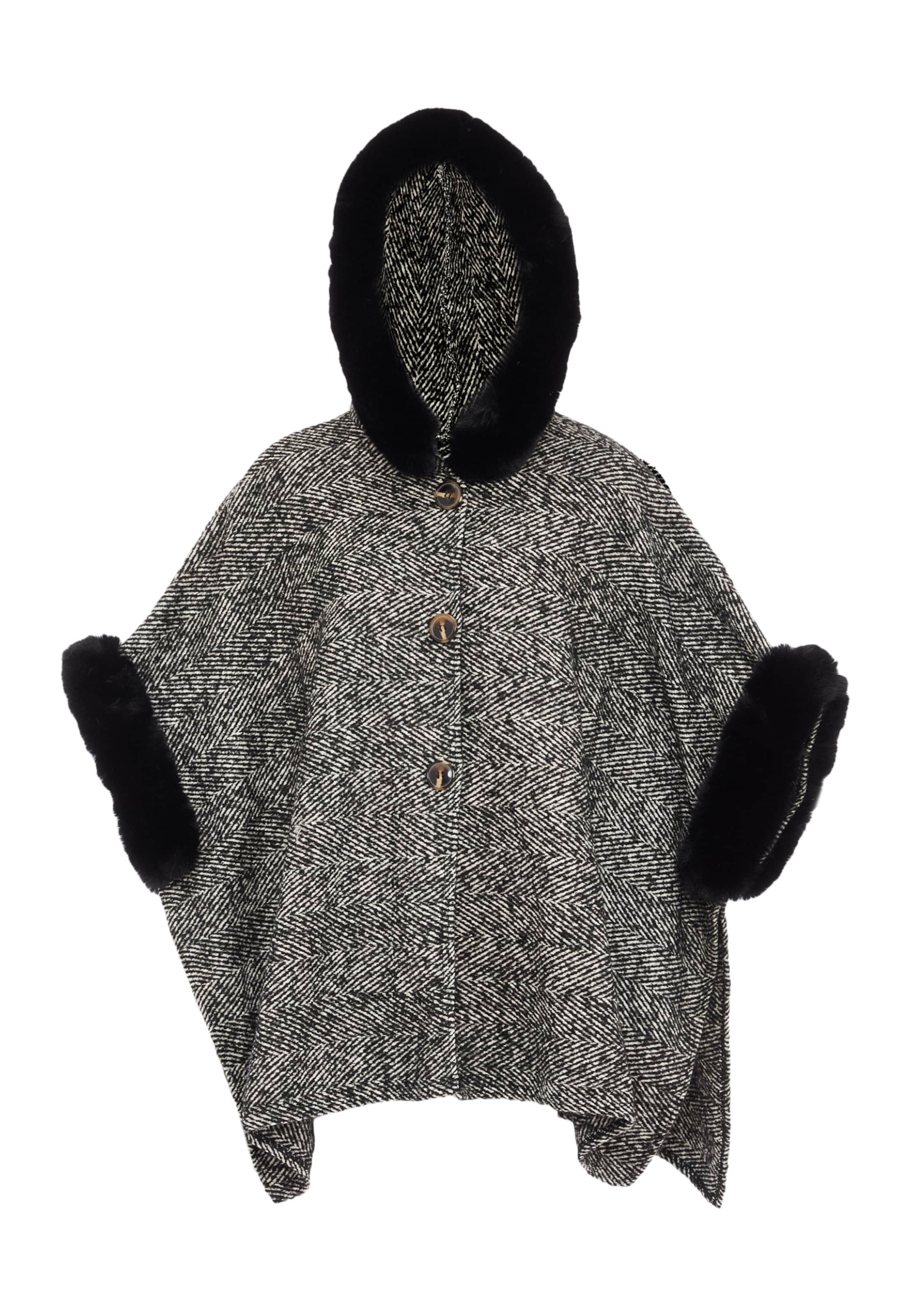 

FRAULLY Кейп в черном цвете