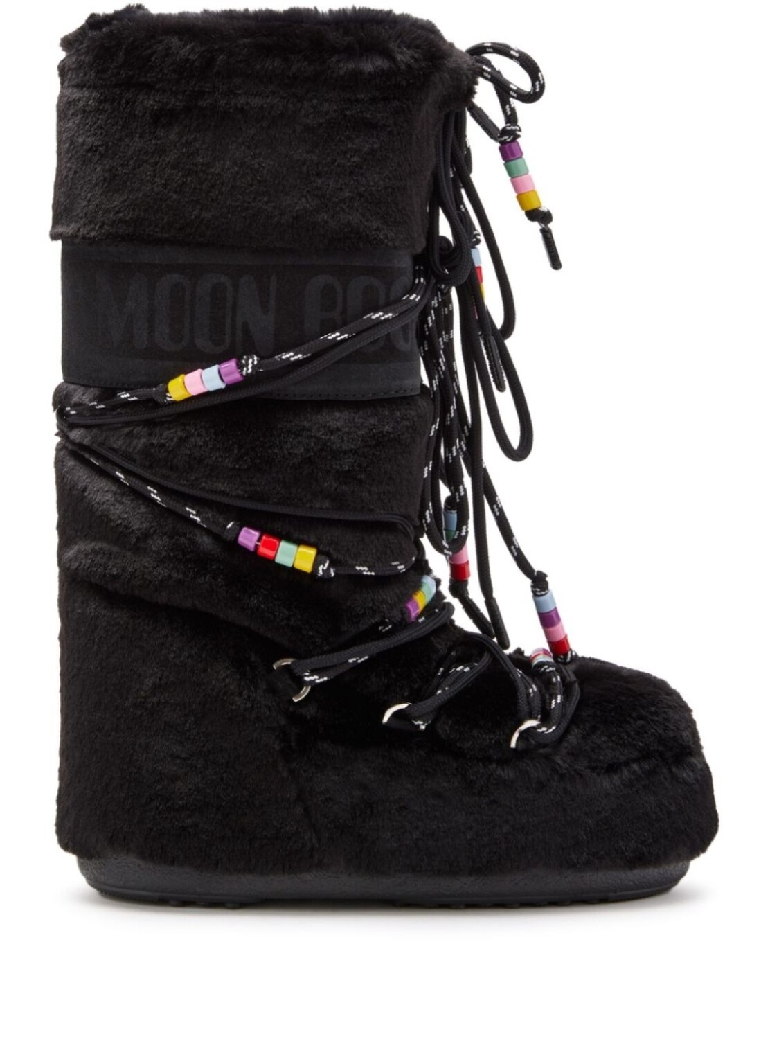Зимние ботинки Moon Boot Icon с бисером, черный