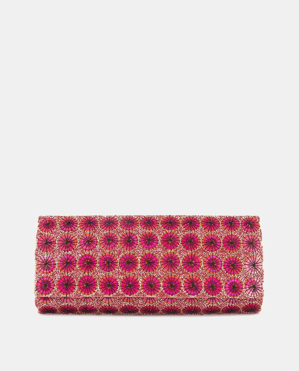 

Сумка для вечеринок Deepa Gurnani Liv Clutch, фуксия