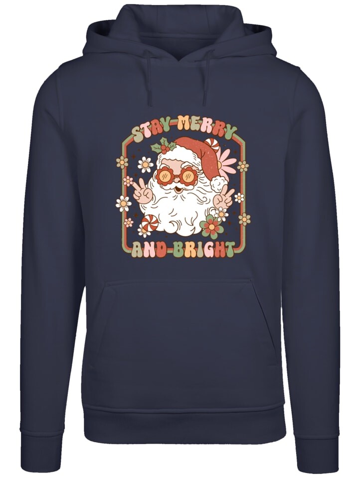 

Пуловер F4NT4STIC Hoodie Stay Merry And Bright Hippie Santa, цвет marineblau