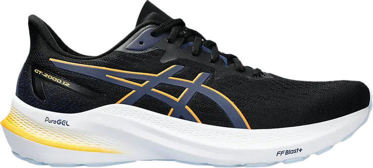 

Кроссовки GT 2000 12 2E Wide 'Black Fellow Yellow', черный