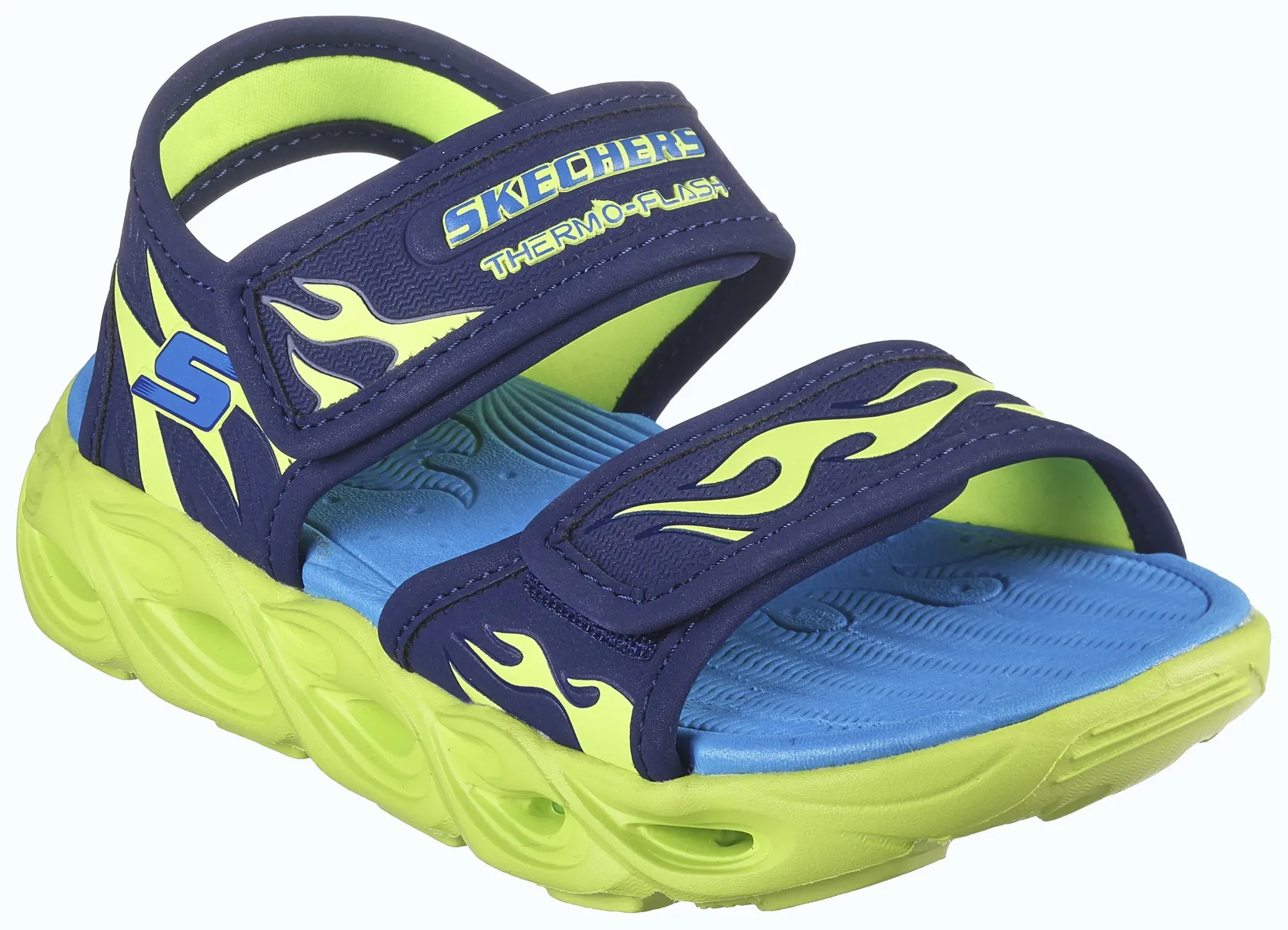 

Детские сандалии Skechers "THERMO-SPLASH-HEAT TIDE", летняя обувь, обувь на липучке, сандалии, с функцией крутого мигания Skechers Kids, цвет Navy-Limette