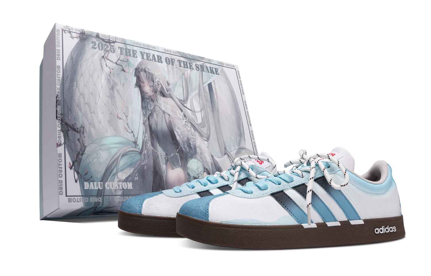 

Adidas Neo ВЛ Корт Лайфстайл Прозрачные и прохладные лунные противоскользящие амортизирующие низкие скейтбордские кроссовки унисекс синий белый - синий белый, специальная коробка