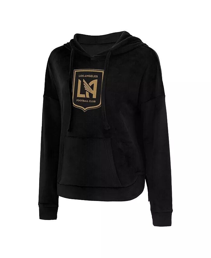 

Женская черная велюровая толстовка с капюшоном LAFC Intermission Concepts Sport
