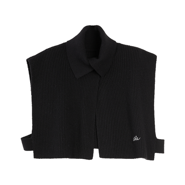 

ELLE Женский жилет с черным лацканом из трикотажа Moderate