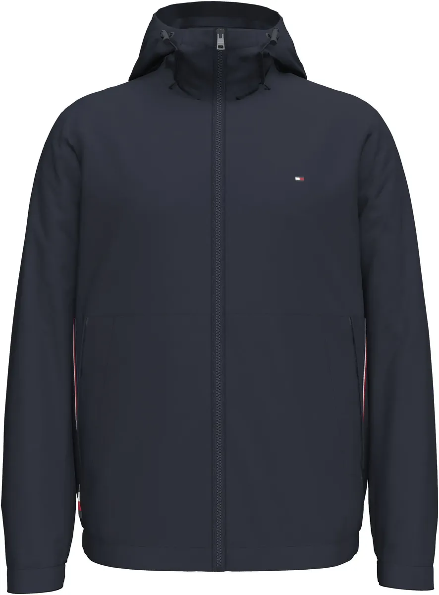 

Куртка Tommy Hilfiger для активного отдыха "RWB HOODED JACKET", с капюшоном, с регулируемым капюшоном, цвет Desert Sky