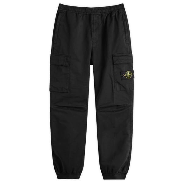 

Сатиновые брюки-карго Stone Island, черный